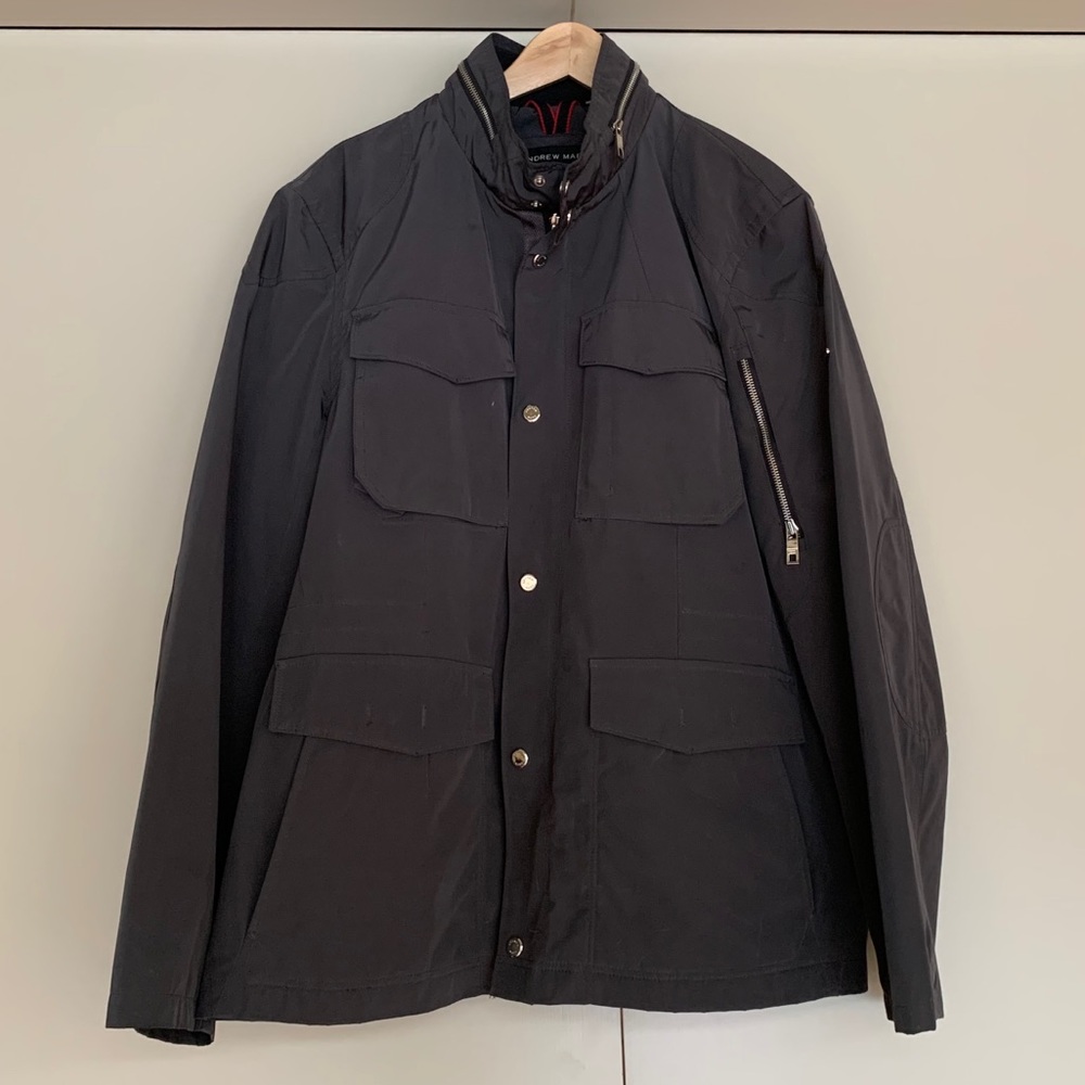 Andrew Marc Men’s Jacket in Slate Gray